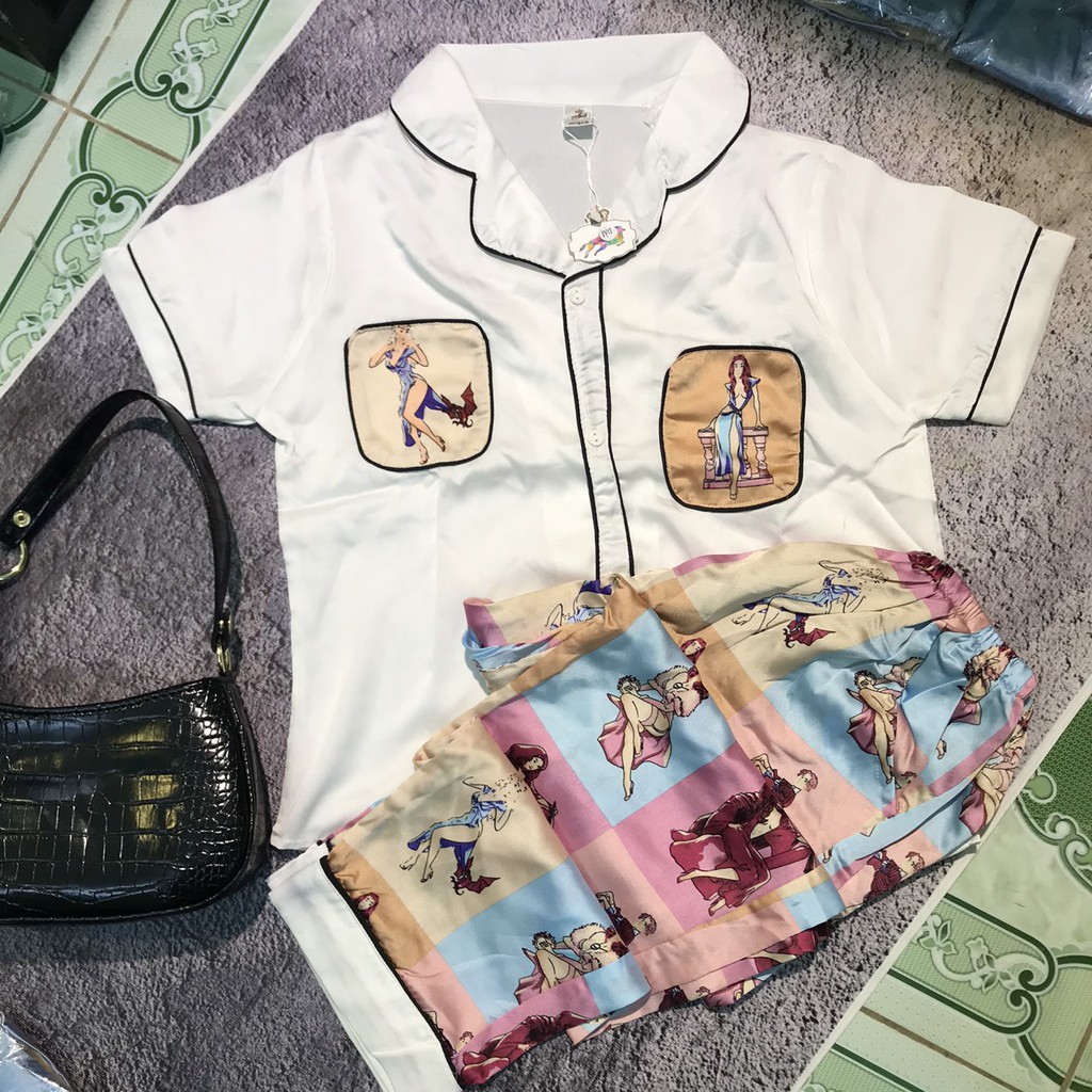 Đồ bộ pizama 💟💟 bộ lụa satin quần dài hàng đẹp