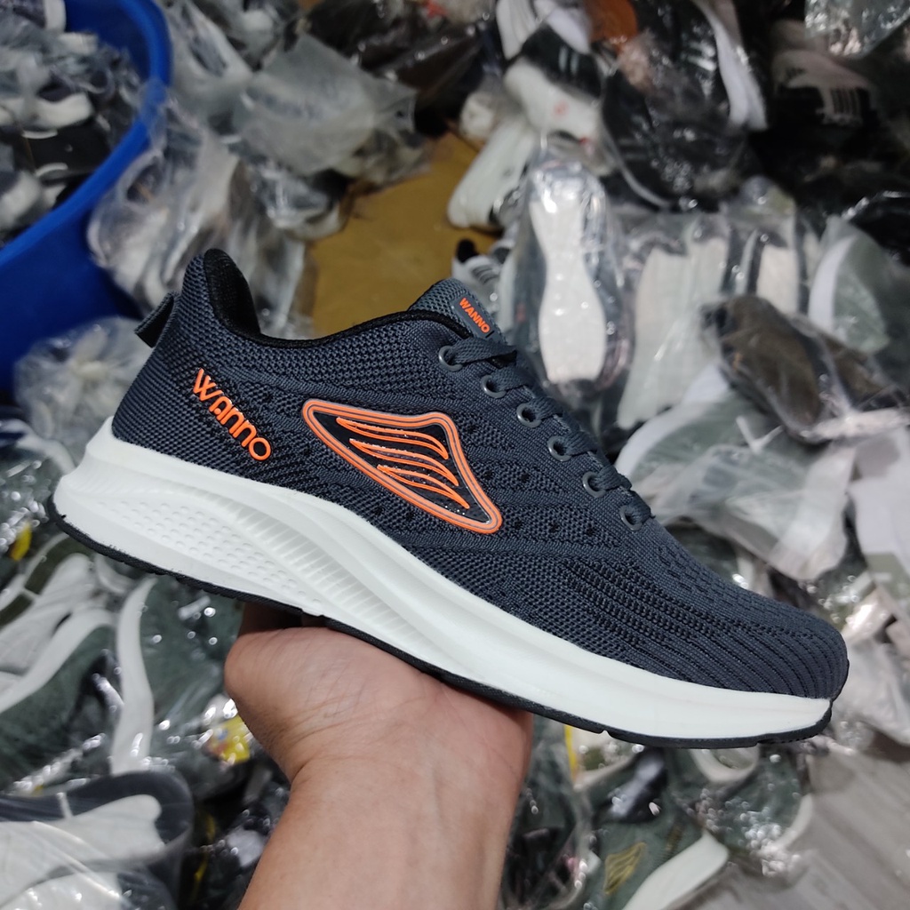 Giày thể thao nam giày sneaker nam hàng chất lượng cao màu xám đậm bảo hành 1 năm (WN021-XAM)
