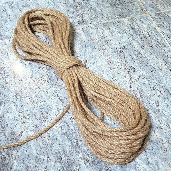 Dây thừng trang trí 10m dây gai trang trí, nguyên liệu làm đồ Handmade