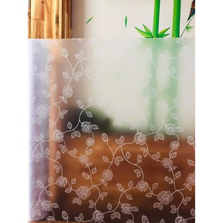 Combo 5m decal dán kính mờ hoa hồng trắng BINBIN DK36