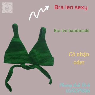 [Có sẵn] Bra len handmade - sexy - croptop len - oder màu - nhận sỉ - bikini handmade - len đan tay