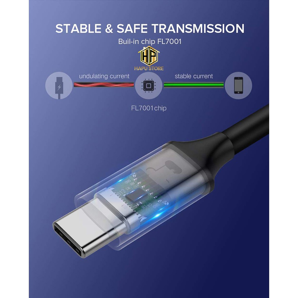 Cáp USB-C to USB-C Ugreen 50751 dài 1,5m chính hãng - Hapustore