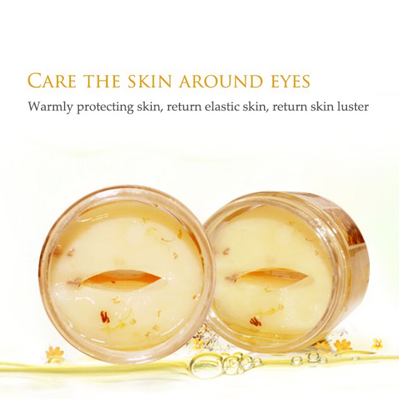 Hot Sale 80pcs Smoothing Tendering Gold Osmanthus Eye Mask Dark Circles Remover Moisturizing Eye Skin care Mask Firming skin Mask fortunely.vn