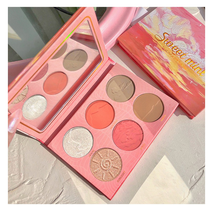 Bảng Phấn Sweet Mint Hồng Siêu Tiện Dụng Kết Hợp Phấn Mắt + Phấn Má + Tạo Khối The Sea Of False | BigBuy360 - bigbuy360.vn