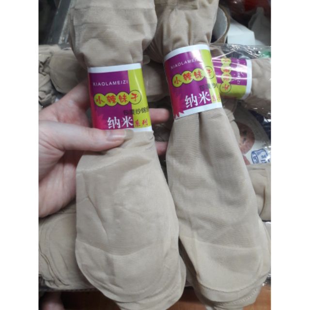 1 lố 10 đôi tất da chân mỏng