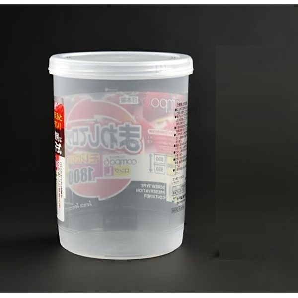 [Hỏa Tốc HN] Hộp nhựa đựng thực phẩm dáng tròn nắp vặn Sanada 1800ml Nội địa Nhật Bản