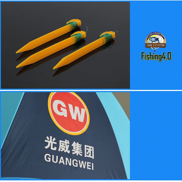 Ô DÙ CHE NẮNG , Ô DÙ CÂU CÁ GW GUANGWEI CHÍNH HÃNG - 2M