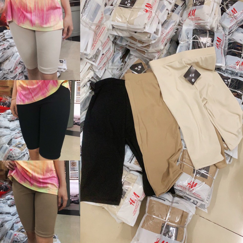 Quần Legging lửng _Ngố Đùi HM chất len tăm dày dặn, co giãn đàn hồi cực tốt (chuyên sỉ)