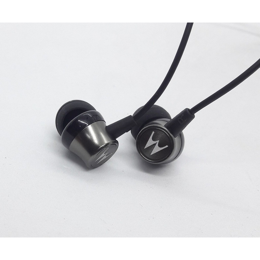 [Mã ELFLASH5 giảm 20K đơn 50K] Tai nghe nhét tai giá rẻ nhỏ gọn motorola nghiên bass có micro