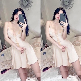 👉 Đầm lụa phối ren sexy sang chảnh 😀