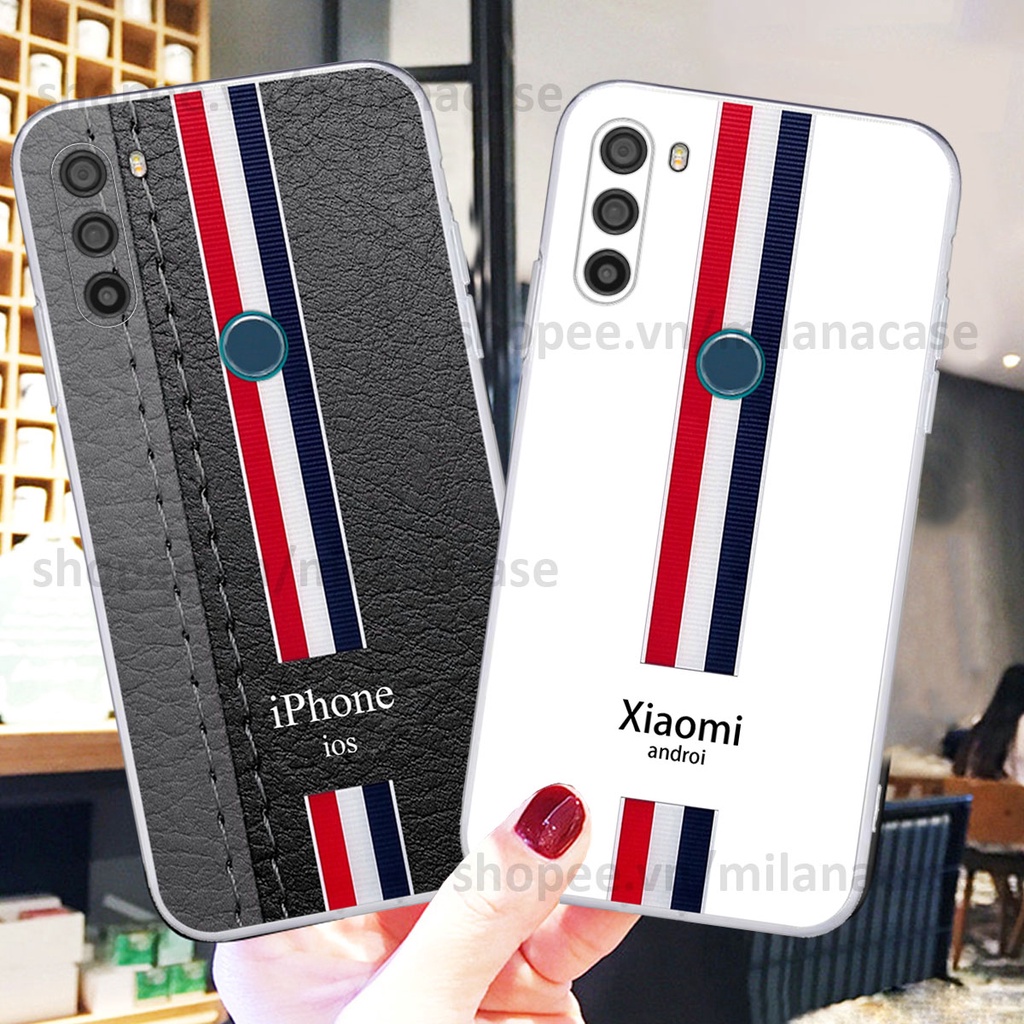 Ốp Vsmart Active 3 in giả da phong cách thể thao, cá tính, thời trang