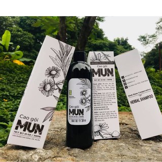 Combo cao gội mun và dầu dưỡng tóc mun