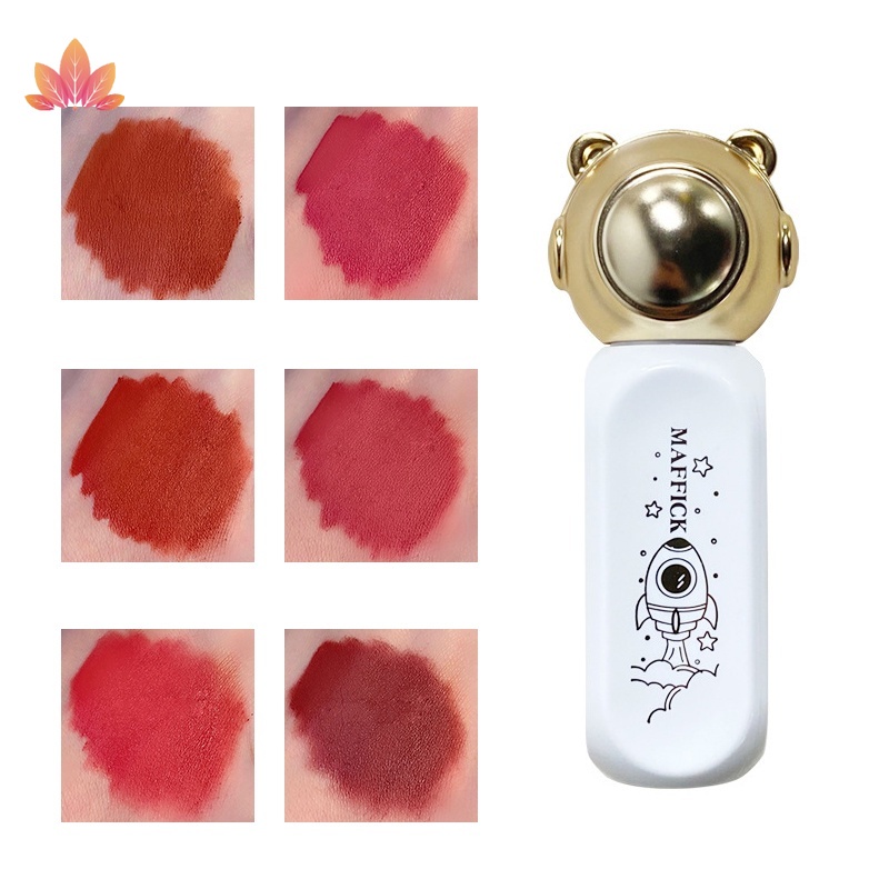 Set 6 Thỏi Son Kem Nhung Mịn Trang Điểm Dễ Thương Kèm Hộp Đựng jp5