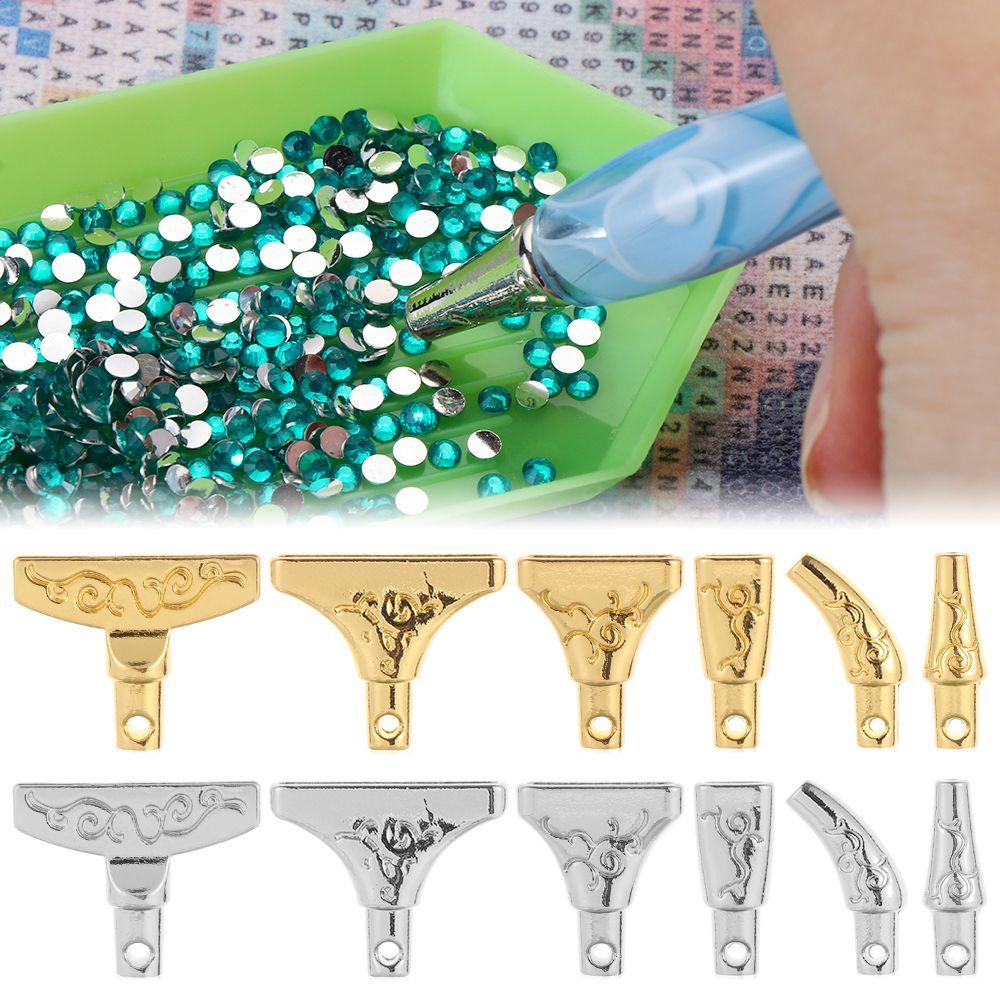 LEILY Bộ 6 Đầu Bút Thay Thế Cho Bút Thêu Tranh Chữ Thập
