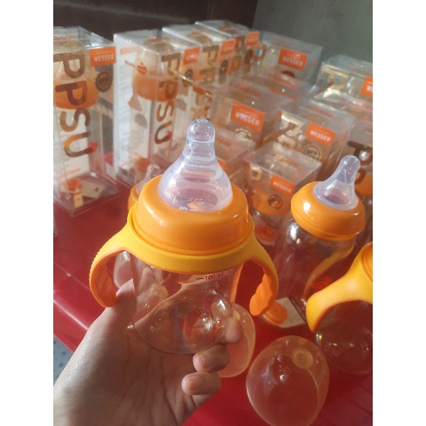 Bình sữa wesser ppsu cao cấp cổ rộng 180 ml