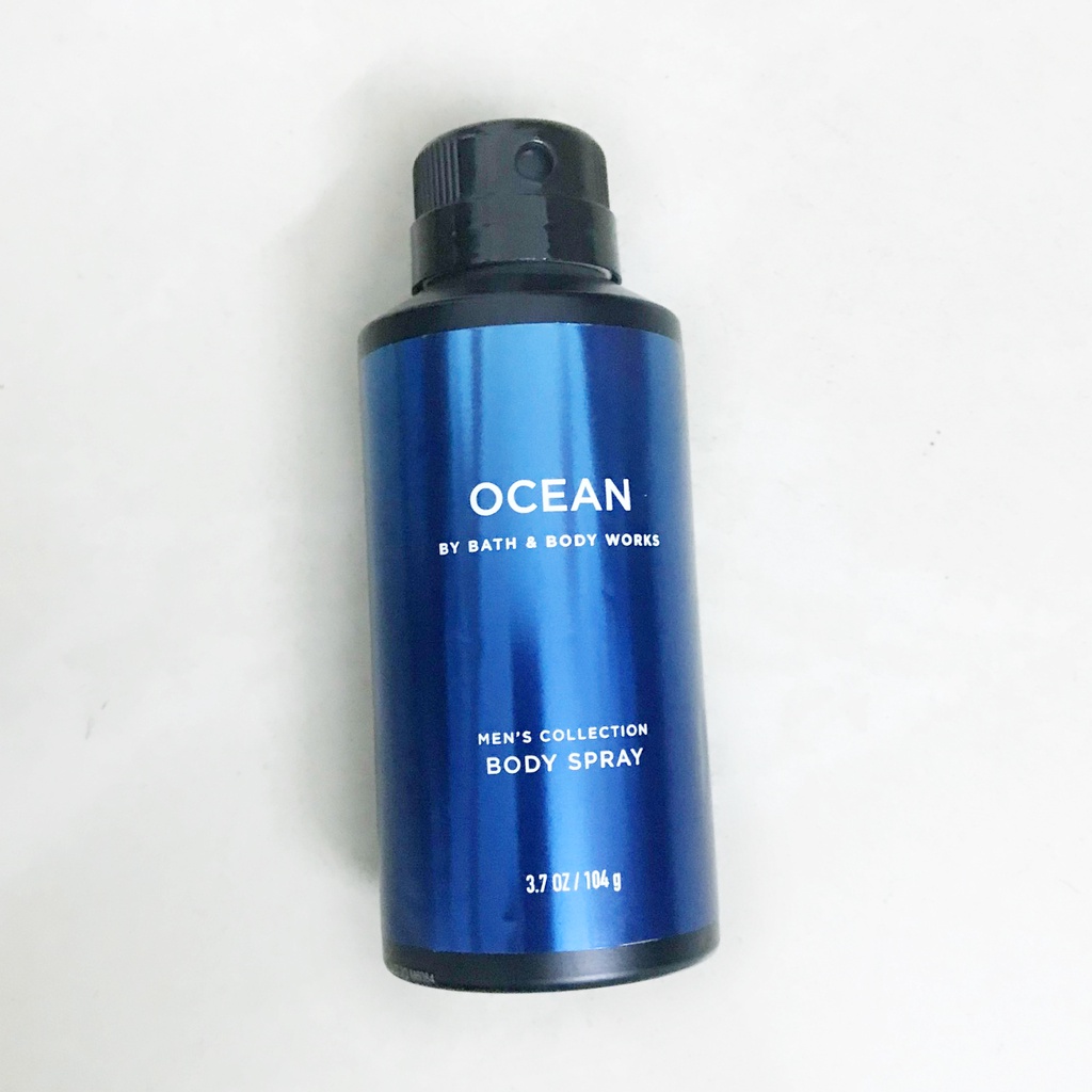 Xịt Thơm body Ocean cho Nam giới - Khử mùi toàn thân làm thơm cơ thể Nam - Bath & Body Works 104g - Chính hãng USA