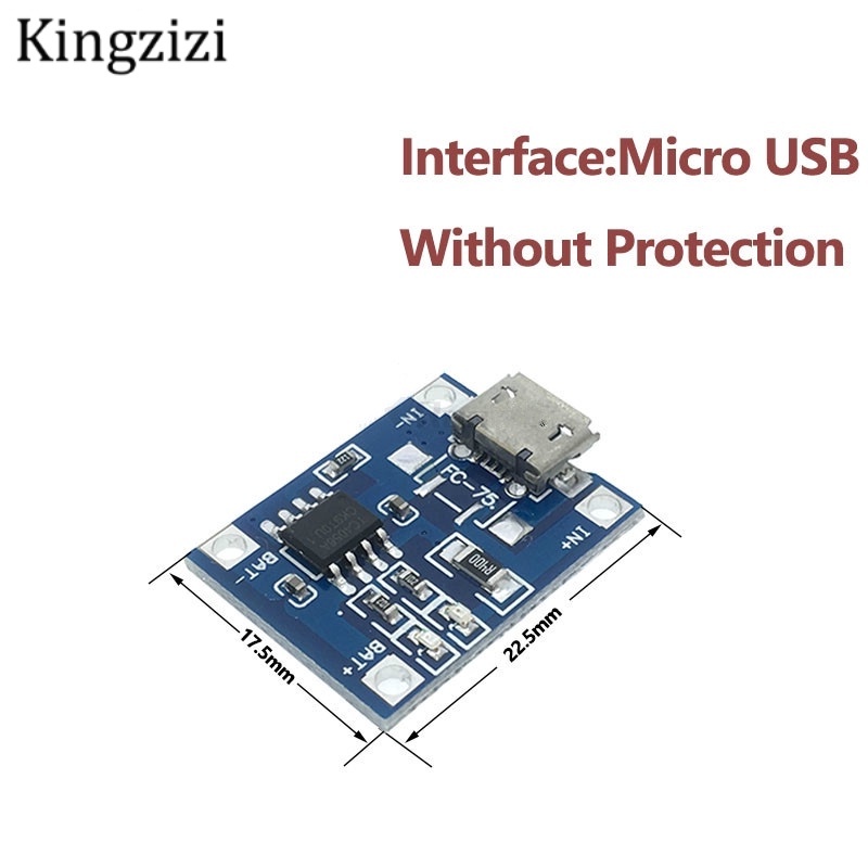 Mô Đun Sạc Pin Lithium Cổng Type-c/Micro/Mini USB 5V 1A 18650 TP4056 Với Chức Năng Bảo Vệ Kép 1A Li-ion