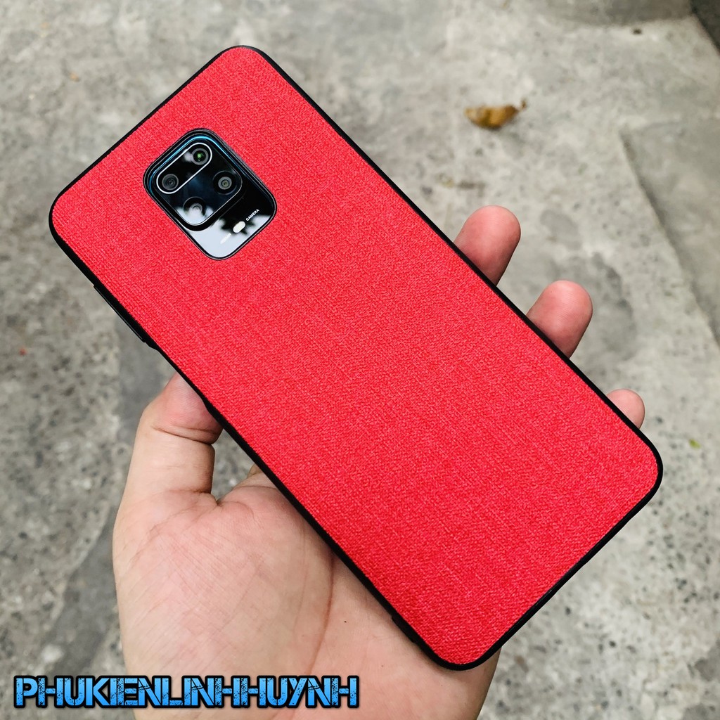 Redmi Note 9s, Note 9 Pro_Ốp lưng vân vải Jean chống bán vân tay