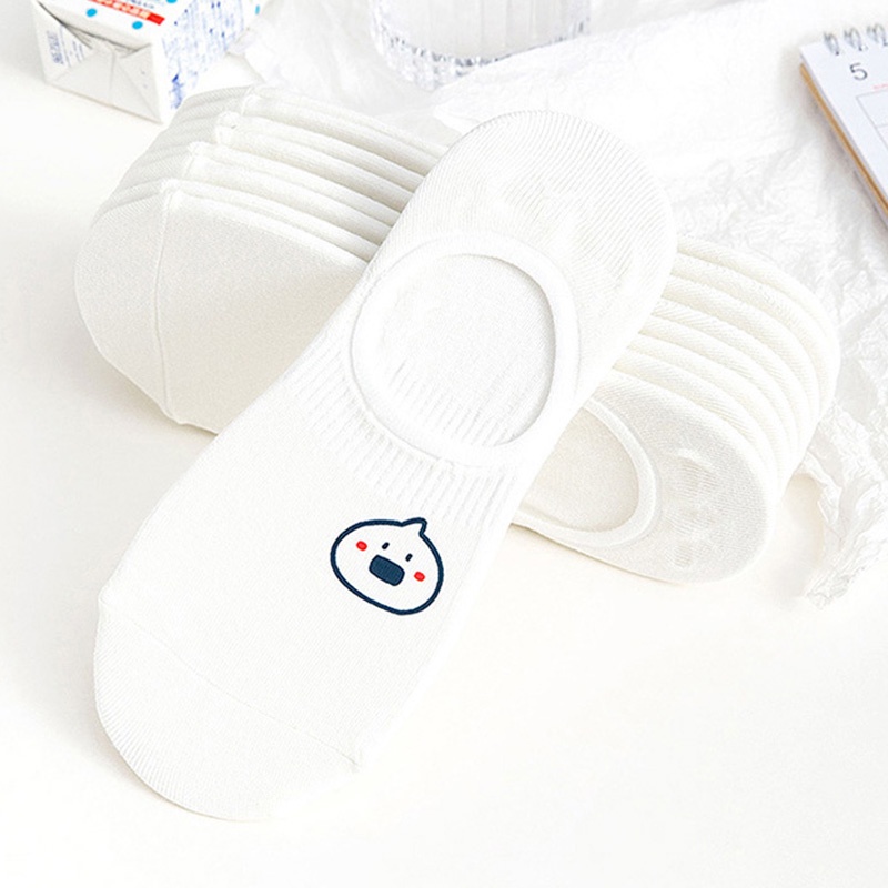 1 Đôi Vớ Cổ Thấp In Hình Động Vật Dễ Thương Cho Nam Và Nữ