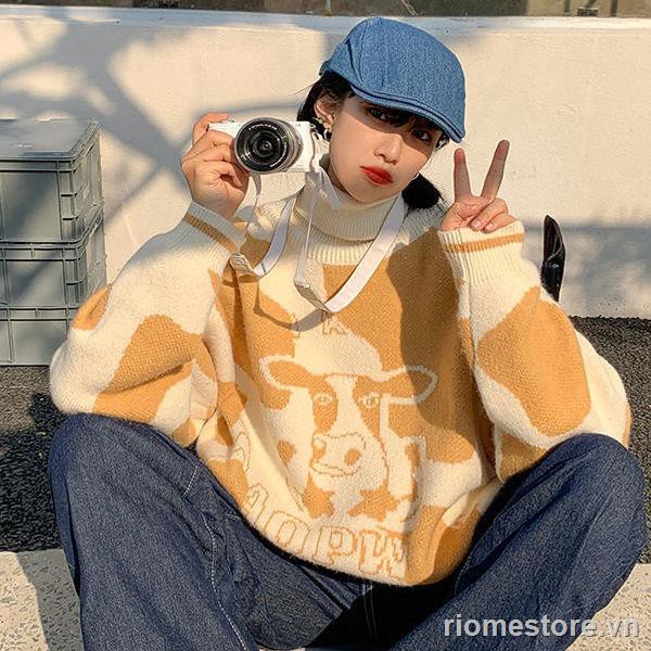 New winter sweet and cute baggy Korean version schoolgirl warm sweater | BigBuy360 - bigbuy360.vn