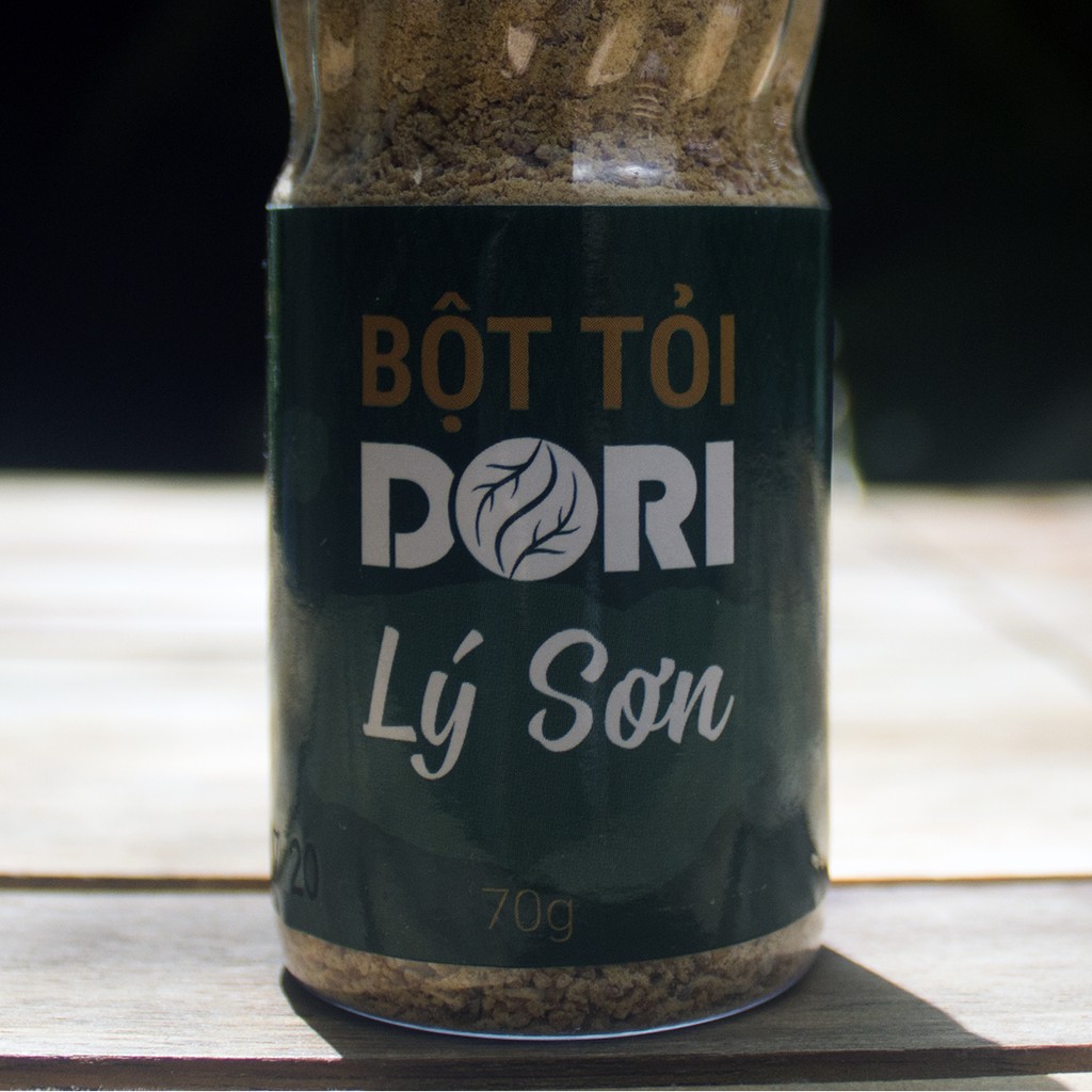 Bột Tỏi Lý Sơn Dori - Hủ 70g - Tỏi trồng và sản xuất trực tiếp tại đảo Lý Sơn - Bột tỏi Lý Sơn nguyên chất mùi rất thơm