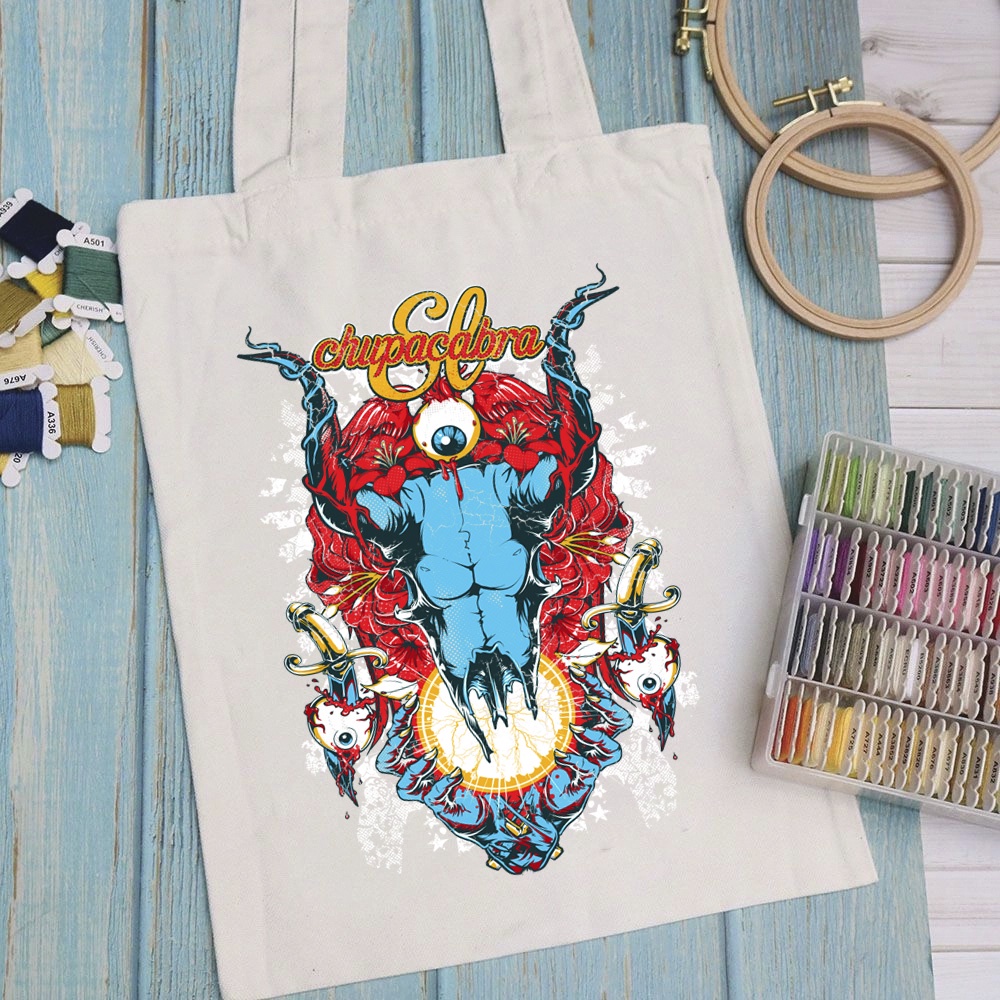 Túi vải túi Tote ART WORK PRO 3 - Mẫu 14 vải canvas dày đẹp cho nữ có khóa miệng đi học đi chơi. In hình theo yêu cầu