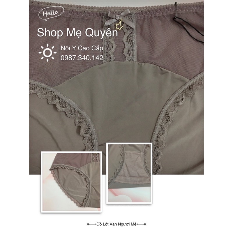 Quần lót Thun lạnh phối ren lưới cao cấp