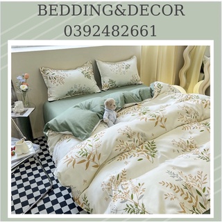 Bộ chăn ga gối Cotton Poly Chùm hoa