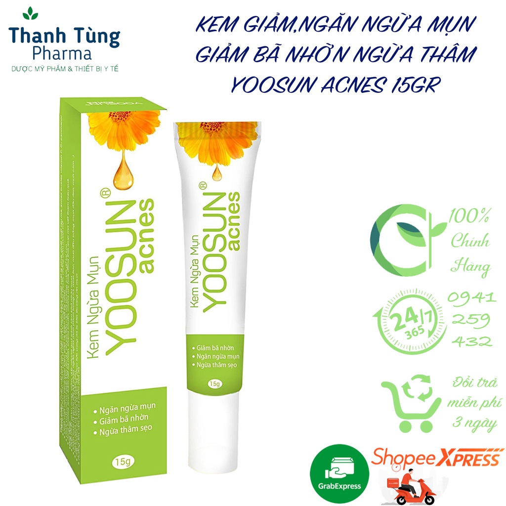 Kem Ngừa Mụn YOOSUN ACNES 15g - chính hãng từ Nhà sản xuất