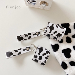 Vỏ Bảo Vệ Hộp Sạc Tai Nghe Airpods Họa Tiết Bò Sữa Xinh Xắn