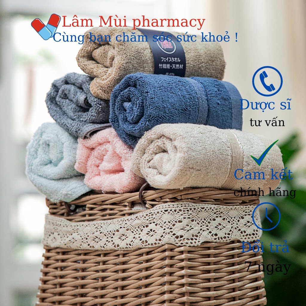 Khăn mặt sợi tre cao cấp xuất Nhật Organic 30x50cm