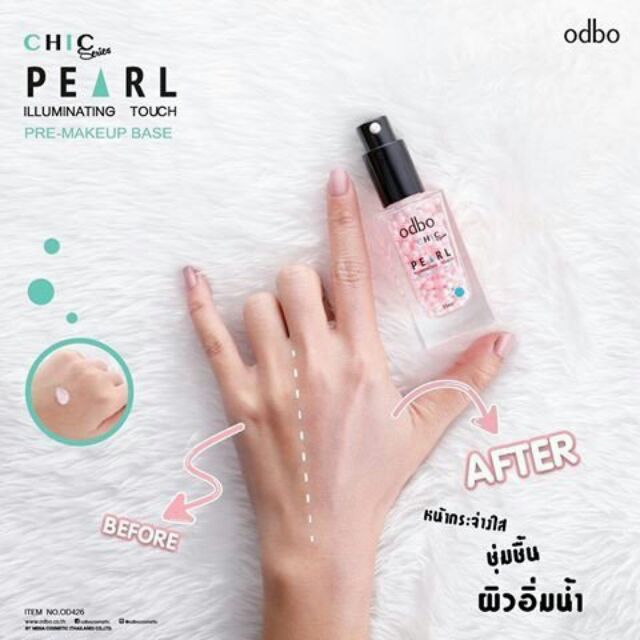 Kem nền trang điểm Odbo Pearl Viên Ngọc Trai Thái