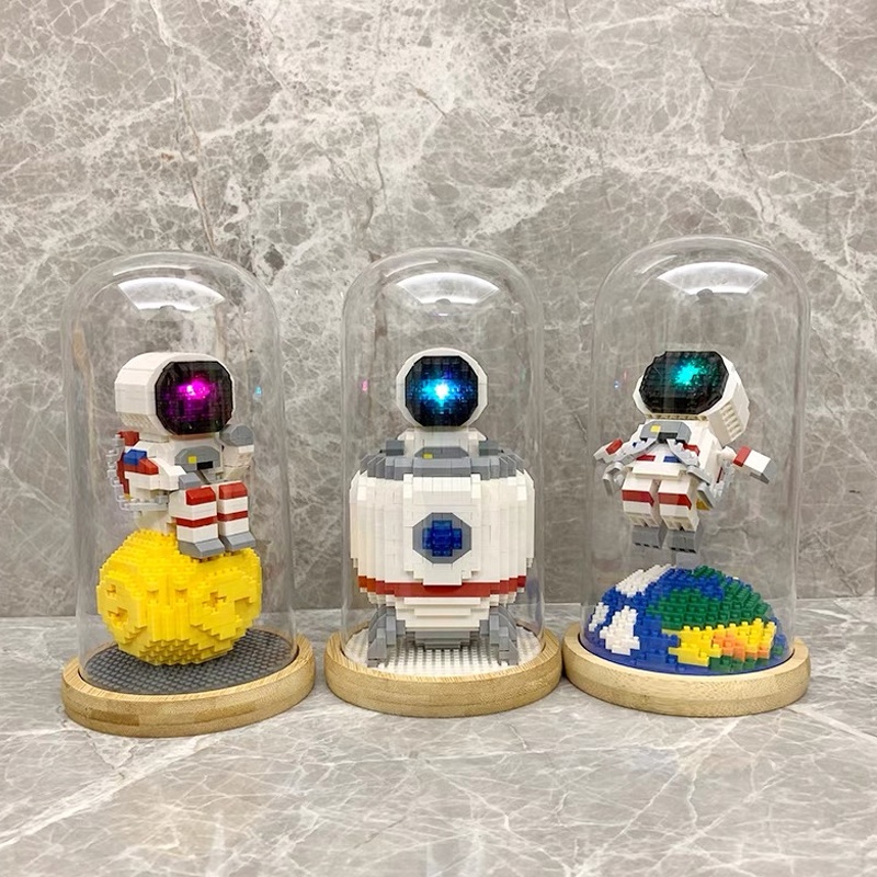 Bộ Đồ Chơi Lắp Ráp Mô Hình Phi Hành Gia Có Vỏ Bọc Dành Cho Trẻ Em
