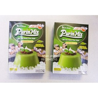 Bột làm bánh Flan nhật bản vị trà xanh Purin Mix 46g