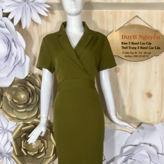 Đầm body xanh