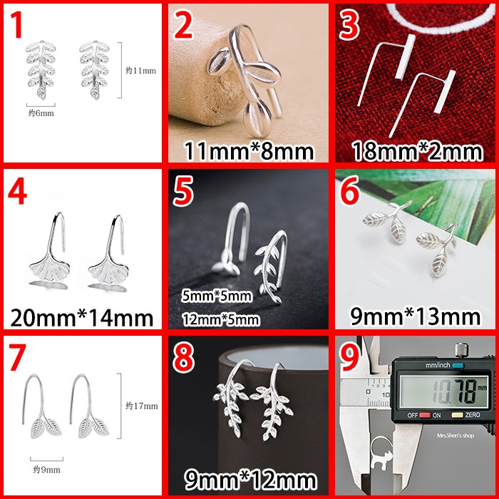 Đôi Bông Tai Mạ Bạc 925 Thời Trang Dành Cho Nữ