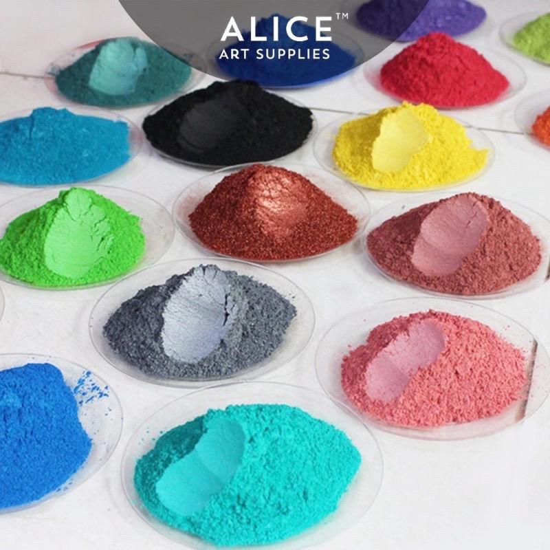Bột Màu Mỹ Thuật giá rẻ, Pigment làm màu nước, vẽ trang trí màu, làm Slime - túi nhỏ 10g MỚI