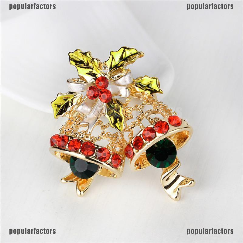 Ghim Cài Áo Hình Chuông Đính Pha Lê Xinh Xắn