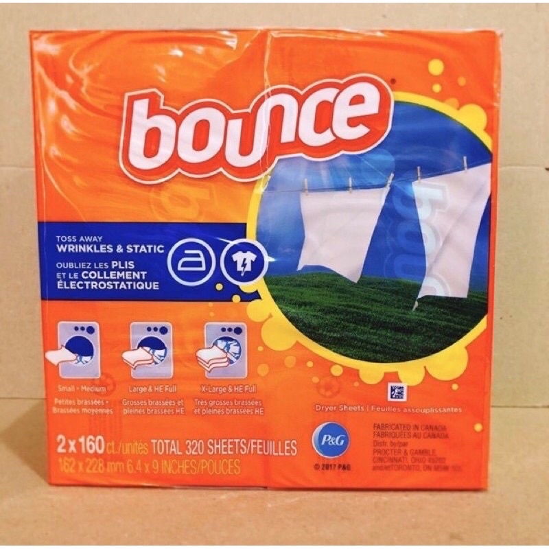 Giấy Thơm Khử Mùi Hôi Bounce Outdoor Fresh Tách Hộp