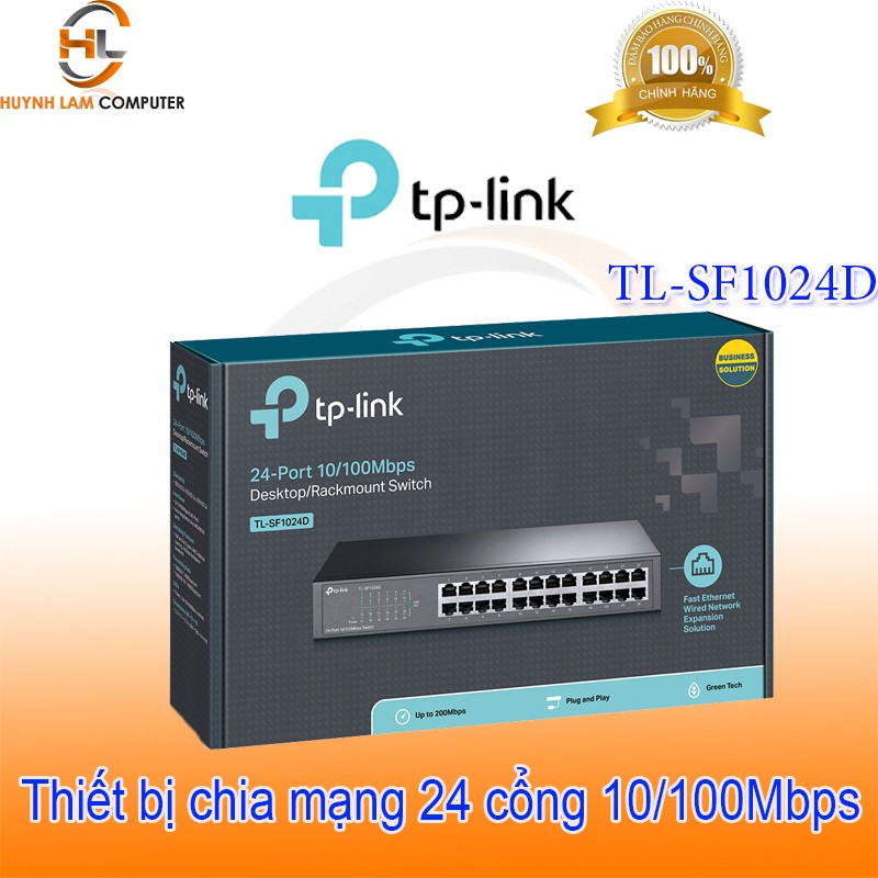 Bộ chia mạng-Bộ chia mạng 24 cổng TPLink SF1024D FPT phân phối-Switch 24 port TPlink