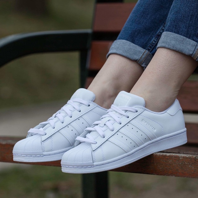 Adidas superstar full white