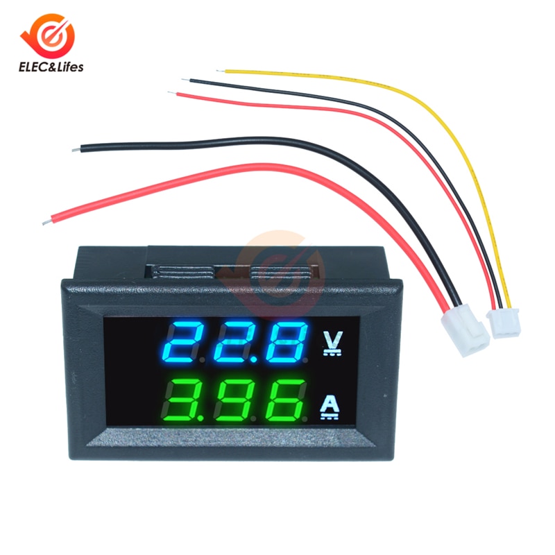 Vôn Kế Điện Tử Màn Hình Led 0.28" Dc 0-100v 10a 50a 100a