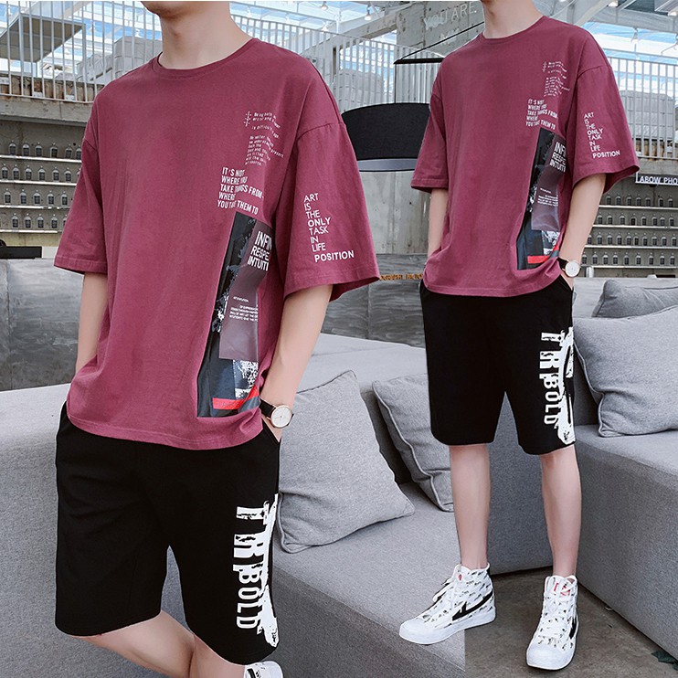 Bộ Quần Áo Thun Nam Thể Thao Ngắn Tay Kết Hợp Quần Short TRIBOLD SET NAM 90000105 | BigBuy360 - bigbuy360.vn