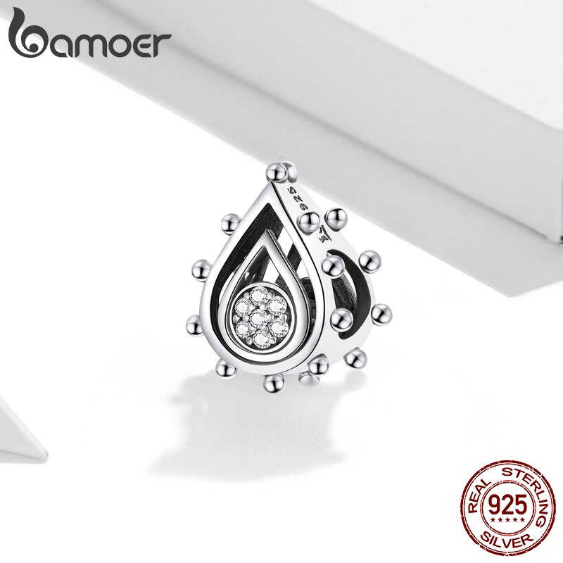 Phụ Kiện Hạt Charm Bamoer Bằng Bạc 925 Scc1723 Hình Hoa Sen Xinh Xắn