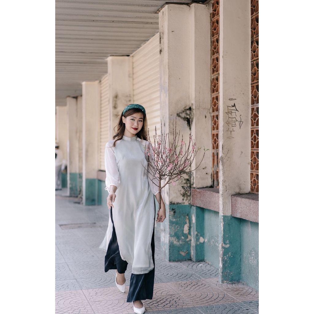 MINX - Áo Dài Organza Thiên Thanh