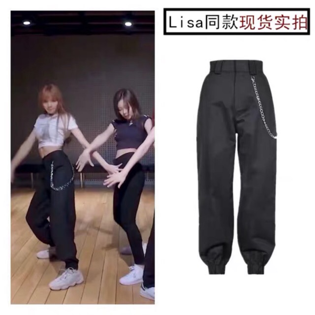 Quần Jogger LISA Blackpink, ROSE, HuynA +kèm Chain(Ảnh thật cuối) | BigBuy360 - bigbuy360.vn