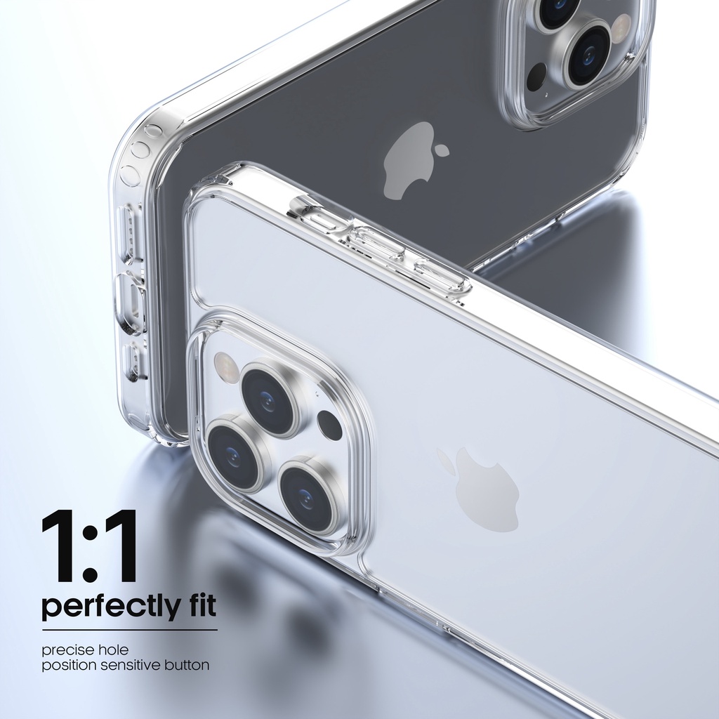 Ốp Lưng Trong Suốt Crystal Clear cho iPhone 14 / 14 Plus / 14 Pro / 14 Pro Max