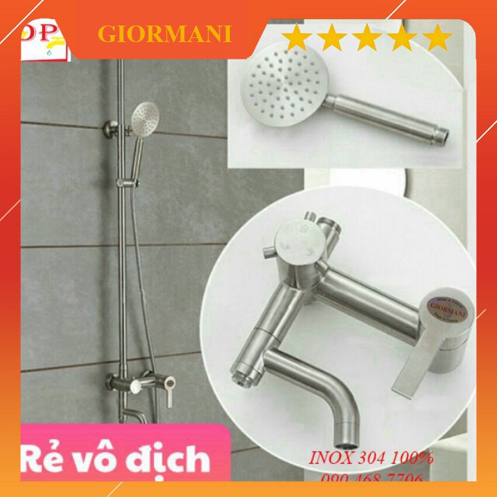 Bộ sen cây nóng lạnh inox 304 cao cấp GIORMANI SC11