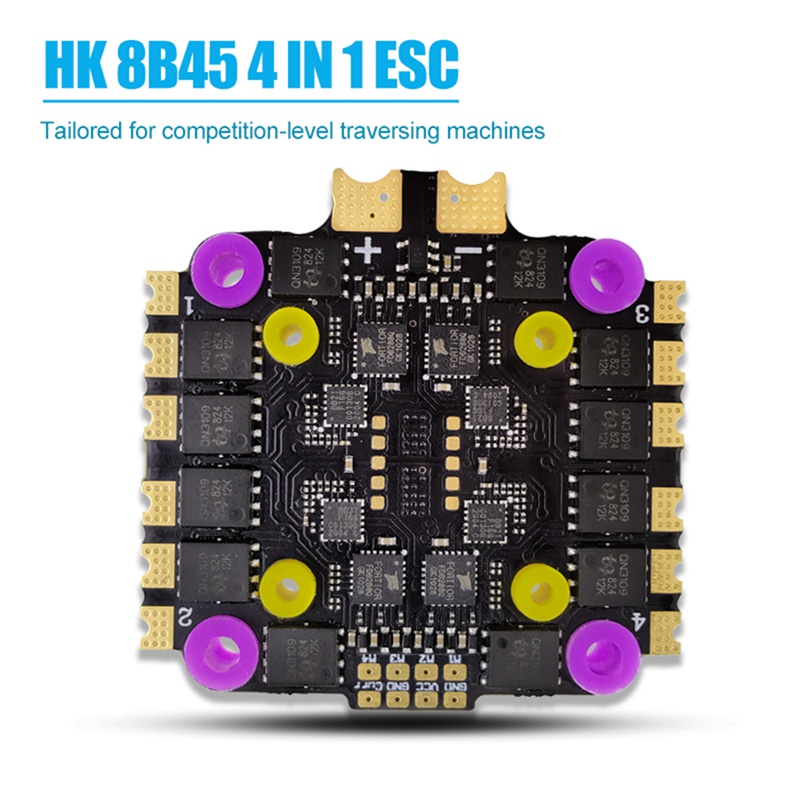 Bảng Mạch ESC 8B45A 4In1 Cho Drone Điều Khiển Từ Xa 45A BLHeli-S DShot150 / 300 / 600 20X20 / 30.5X30.5mm