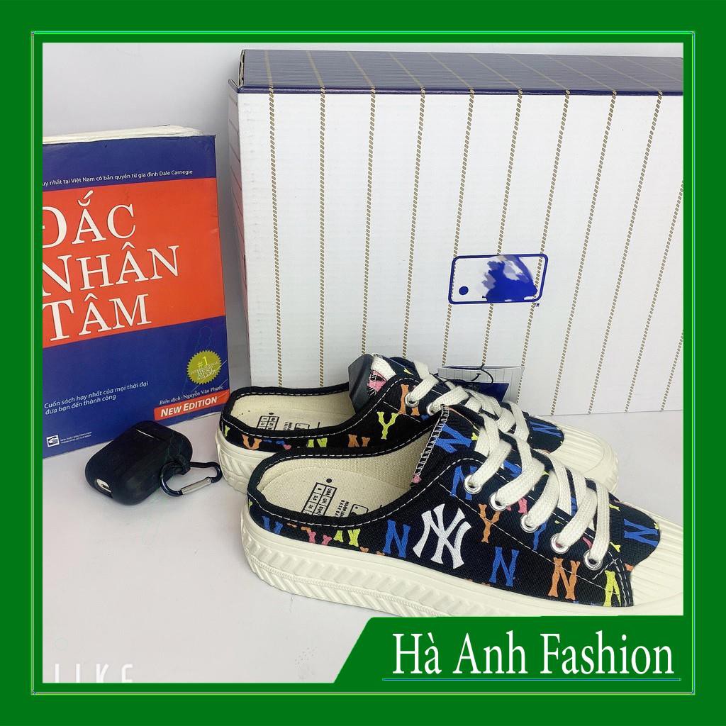 [ Hot trend- Hàng Trung ] Giày Sục NY, Đạp Gót, Giày Sục 𝐌𝐋𝐁 NY đen Độn đế mới nhất 2021 | BigBuy360 - bigbuy360.vn